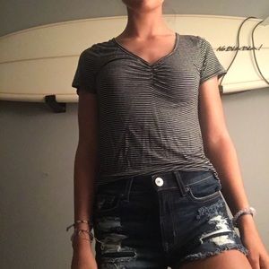 Black and White Stripe Shirt